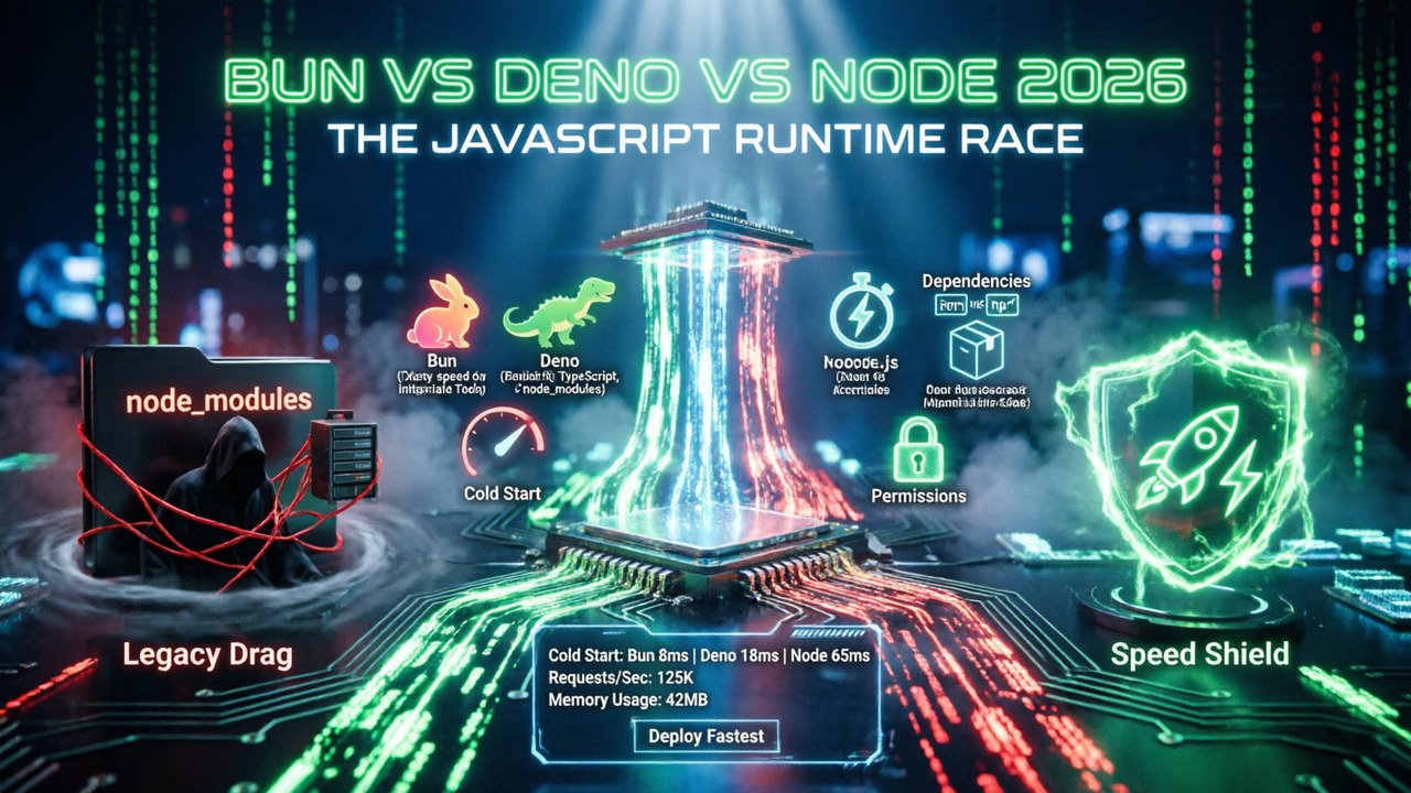 Bun vs Deno vs Node in 2026: The JavaScript Runtime Race